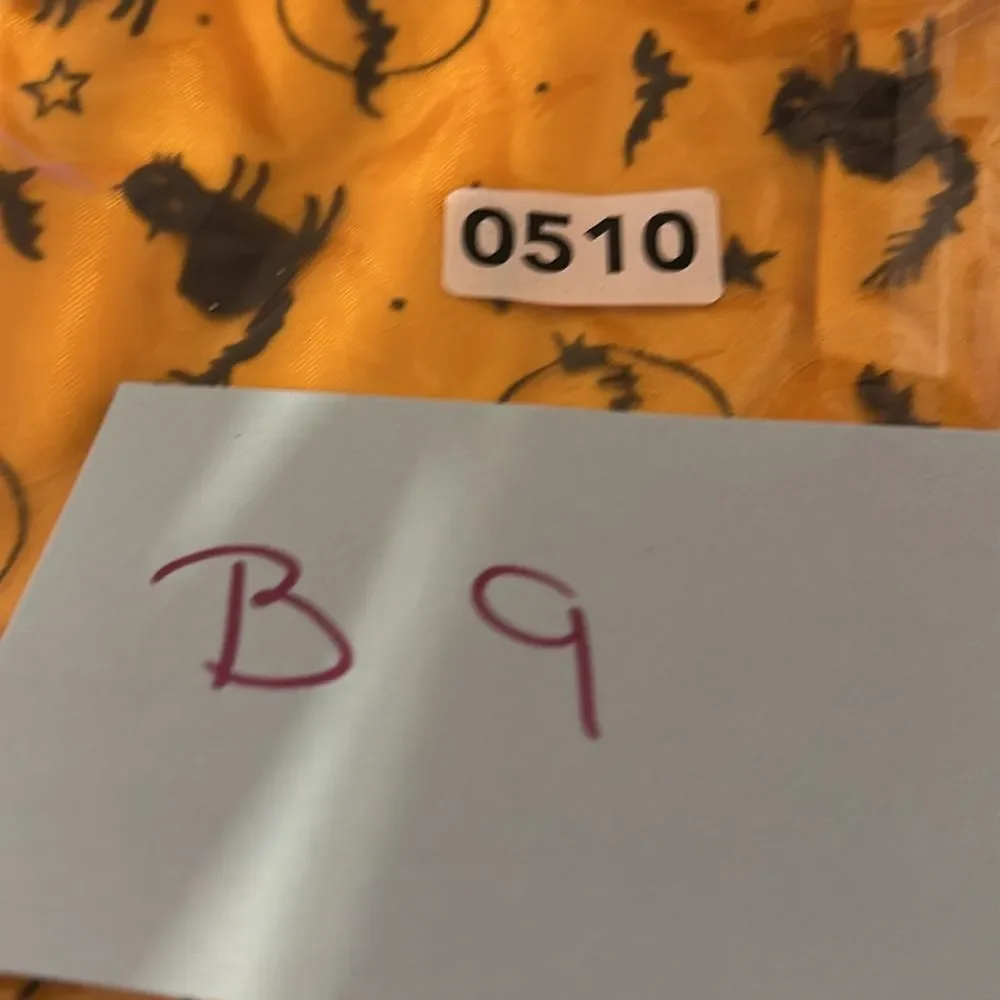 Orange & Black Girl Halloween Costume Size M